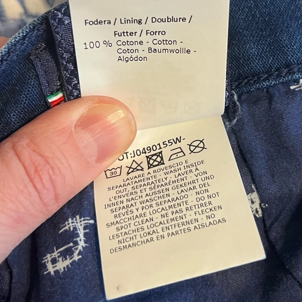 Jacob Cohen Women's Dark Blue Skinny Jeans with Striped Tie Belt - Picture 15 of 16